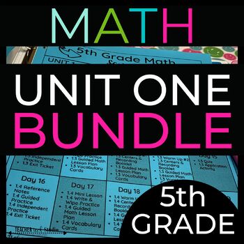 DECIMAL PLACE VALUE 5th Grade Math Unit 1 Bundle