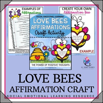 Love Bee Affirmations Craft Lesson