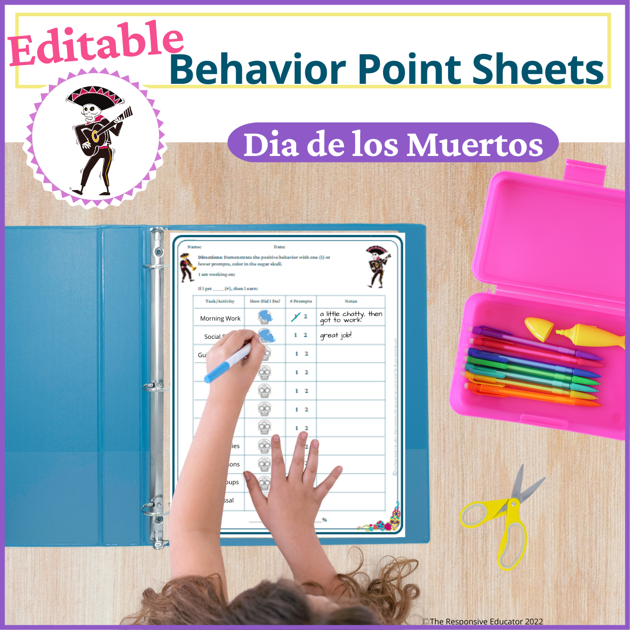 Point Sheet for Behavior- Dia de los Muertos