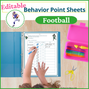 Point Sheet for Behavior- Football