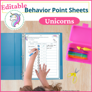 Point Sheet for Behavior- Unicorns