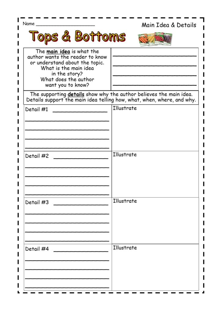 Tops & Bottoms Reading Comprehension Made By Teachers