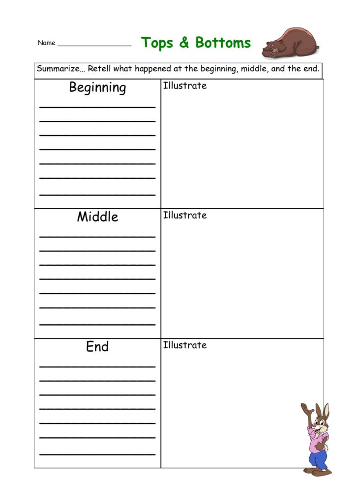 Tops & Bottoms Reading Comprehension Made By Teachers