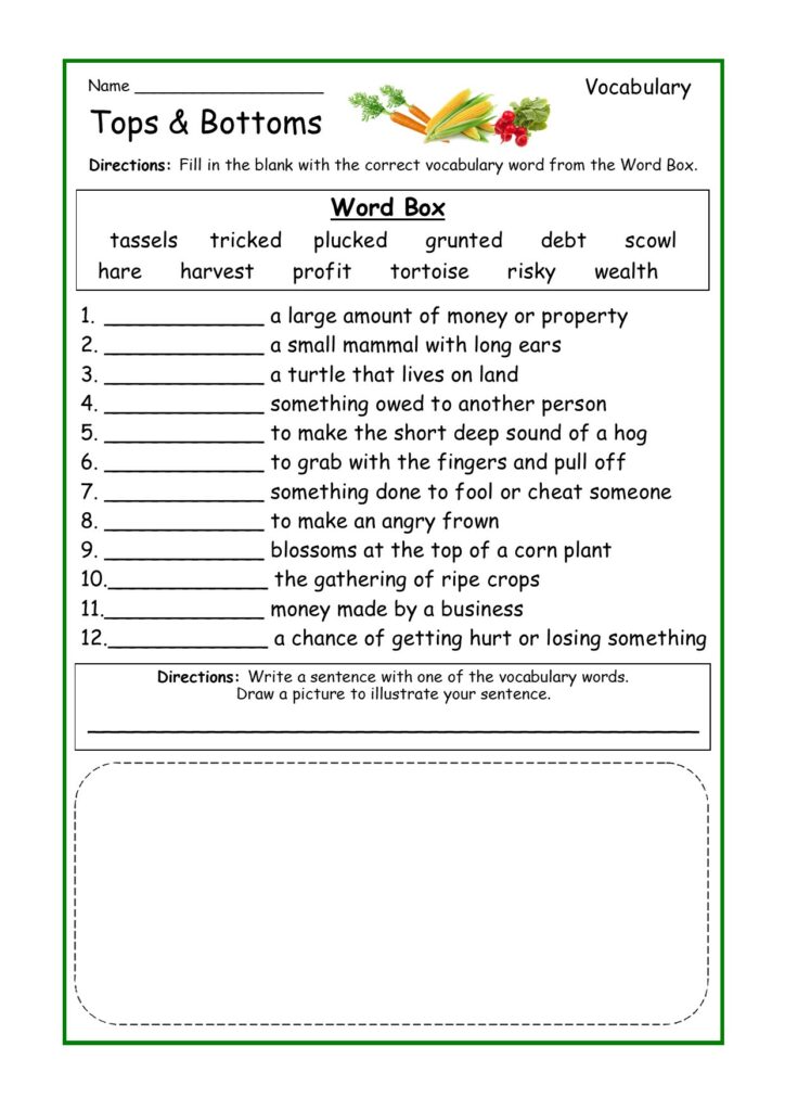 Tops & Bottoms Reading Comprehension Made By Teachers