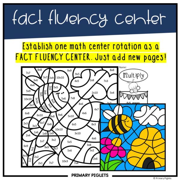 SPRING COLOR BY NUMBER CODE MULTIPLICATION FACTS - Made By Teachers