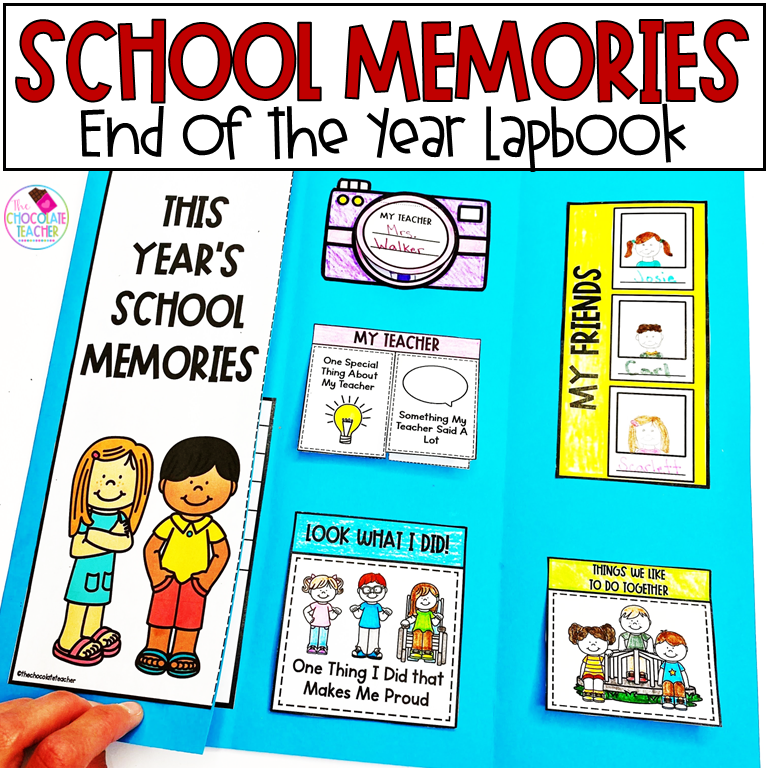 End of Year Memory Lapbook - School Memories