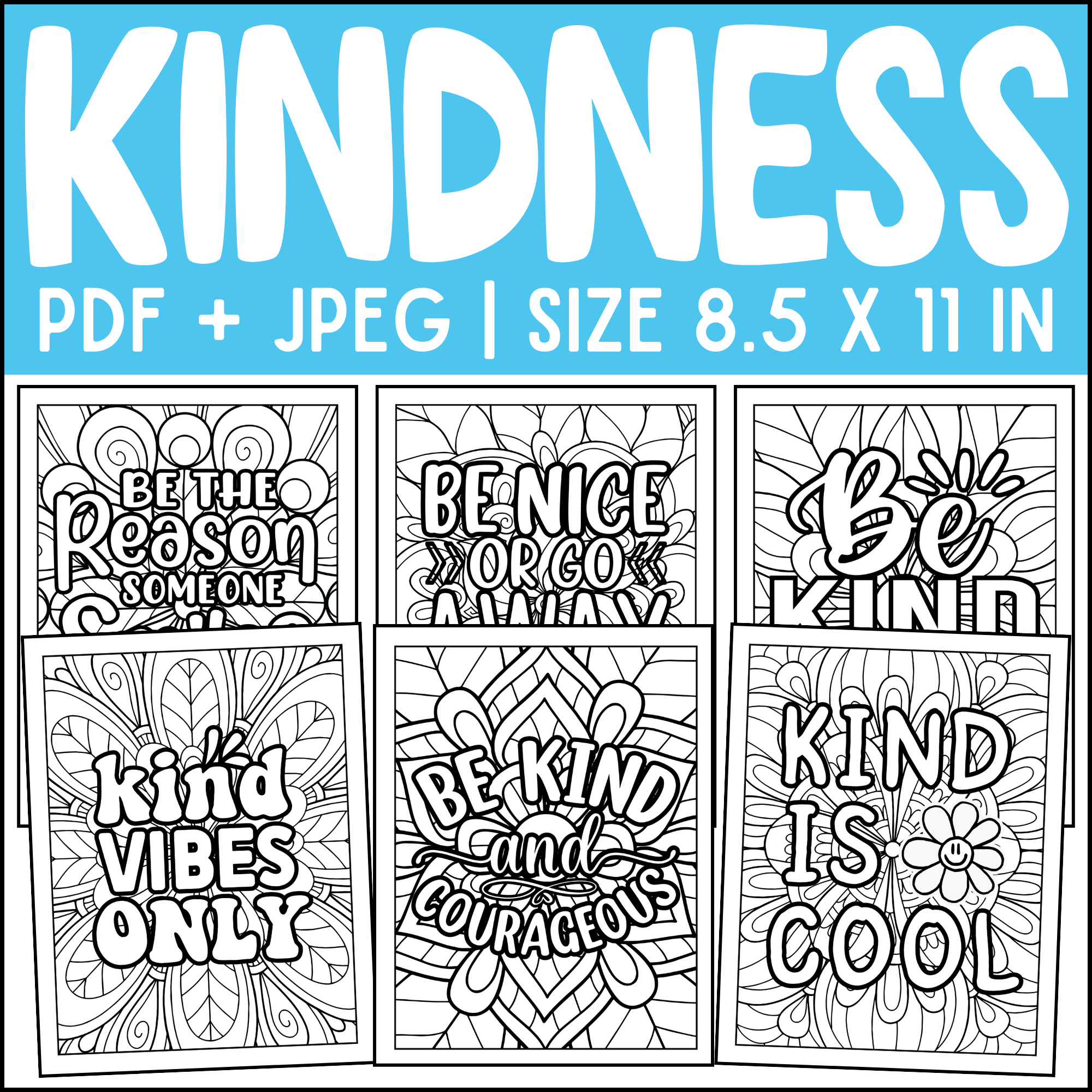 Kindness Coloring Pages | Kindness Activities | Random Acts of Kindness W | Made By Teachers
