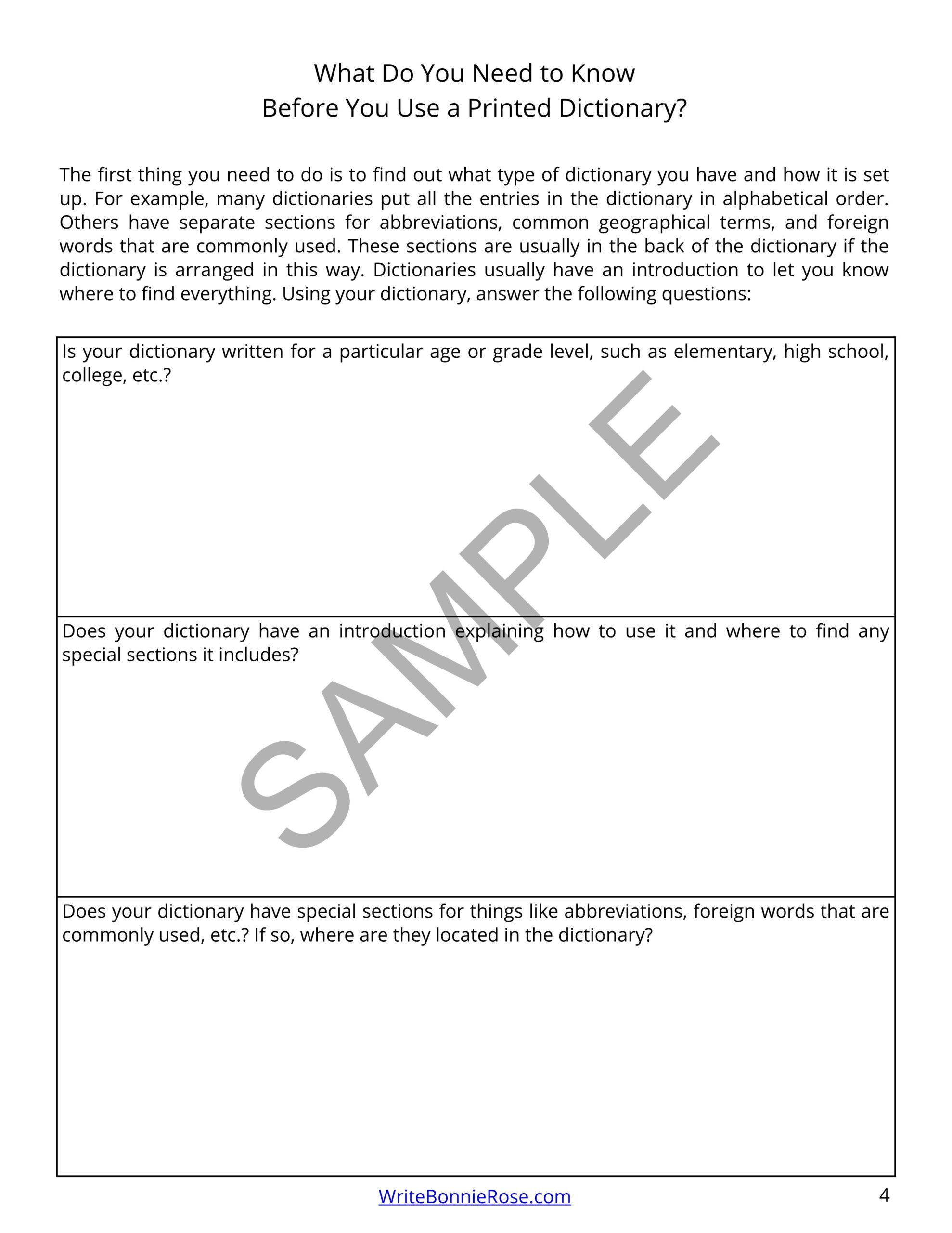 How to Use a Dictionary & Thesaurus Made By Teachers