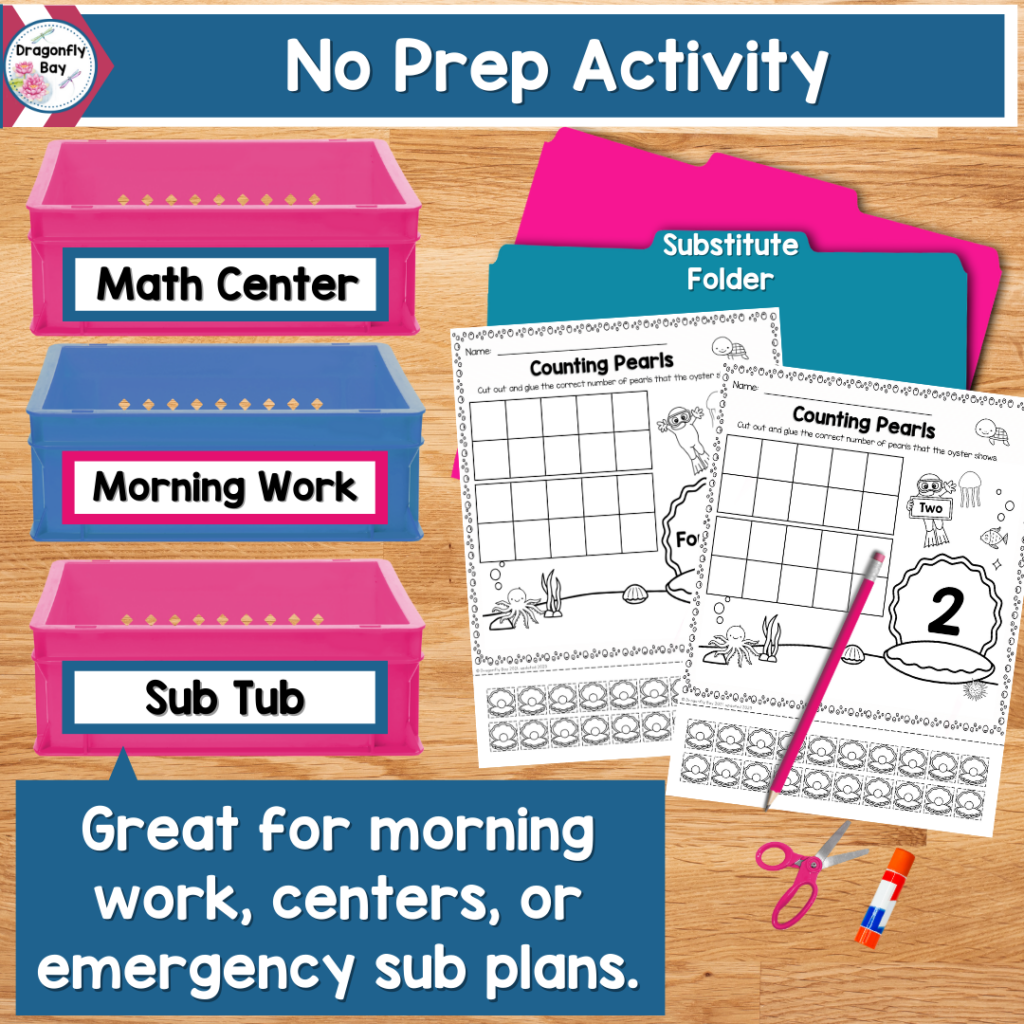 Modeling and Counting Numbers 0 to 20 Worksheets and 2 Centers | Made ...