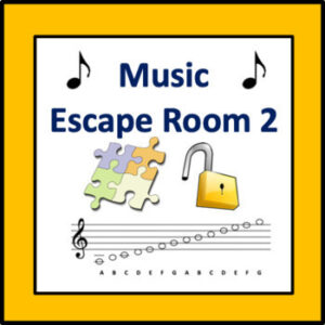 Music Escape Room 2 - puzzles to practice music symbols