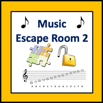 Music Escape Room 2 - puzzles to practice music symbols