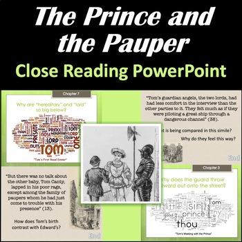 The Prince and the Pauper by Mark Twain: Close Reading PowerPoint
