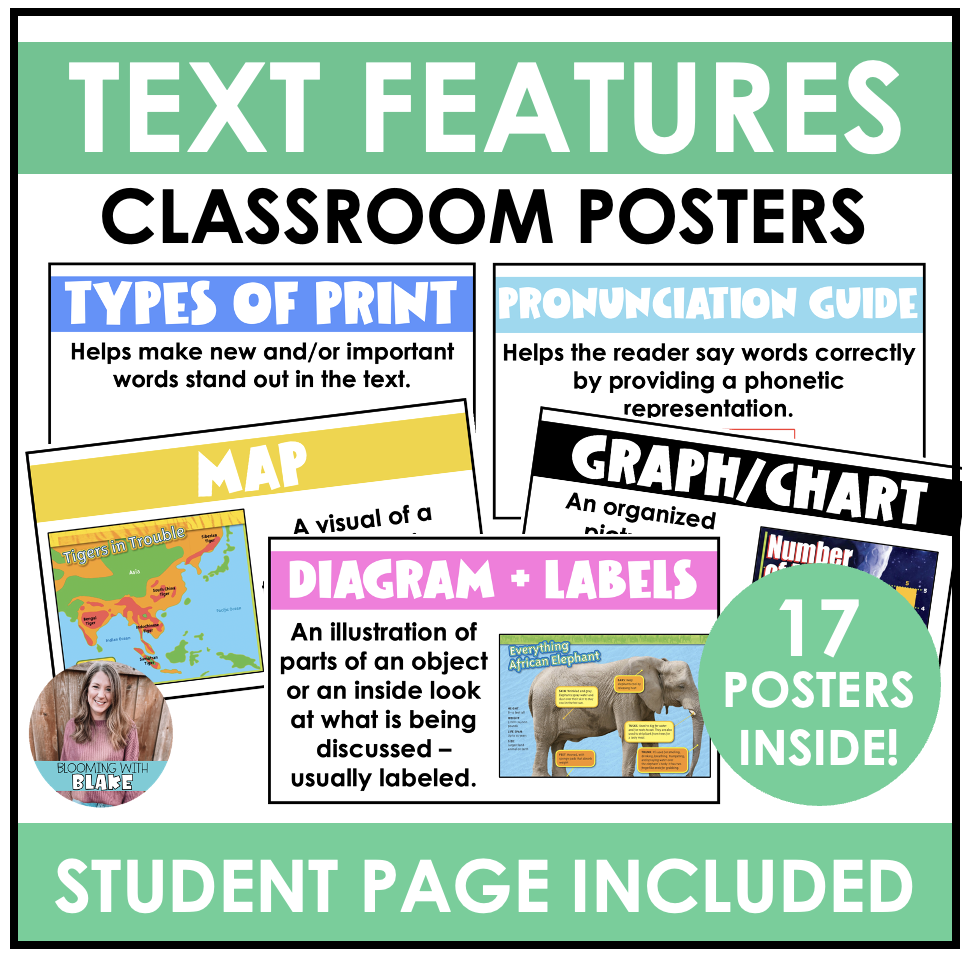 Nonfiction Text Features Anchor Charts And Posters Made By Teachers Nonfiction Text Features Anchor Charts And Posters Made By Teachers