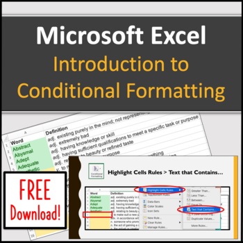 Microsoft Excel Introduction to Conditional Formatting