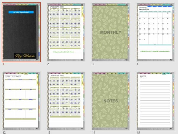 2023 Digital and Printable Planner - Days, Weeks, Months, Year | Made ...