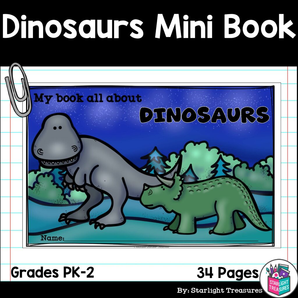 Dinosaurs Mini Book for Early Readers | Made By Teachers