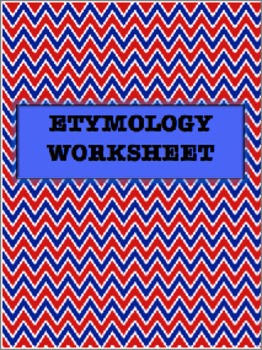 Etymology Worksheet | Made By Teachers