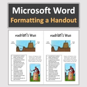 Formatting a Flyer / Handout in Microsoft Word Lesson - Made By Teachers