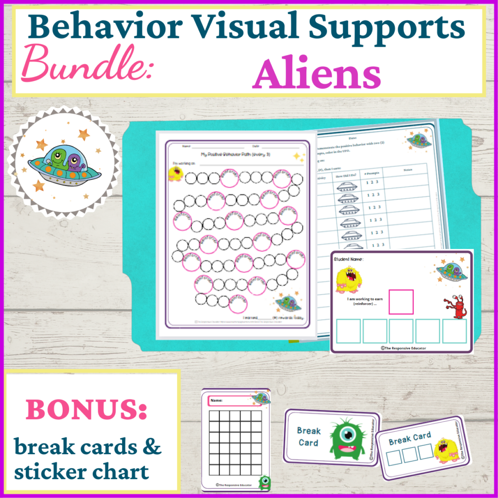 Behavior Visual Supports- Singers | Made By Teachers