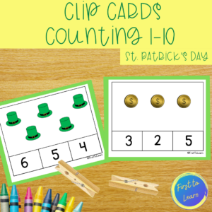 Counting 1-10 Clip Cards | Made By Teachers