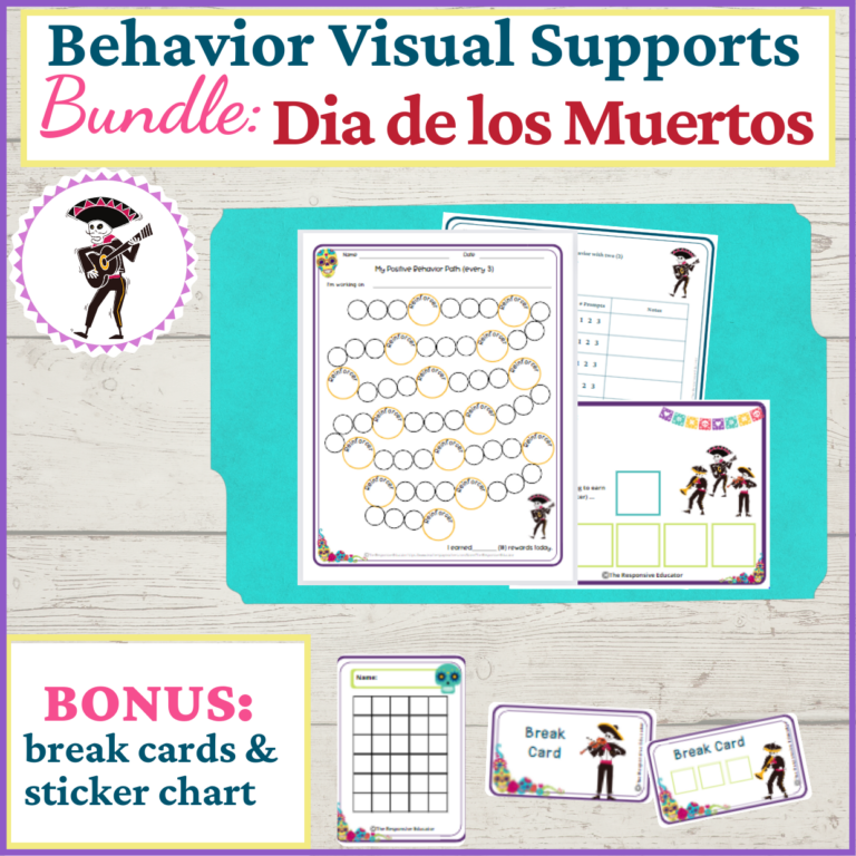Behavior Visual Supports- Autumn | Made By Teachers