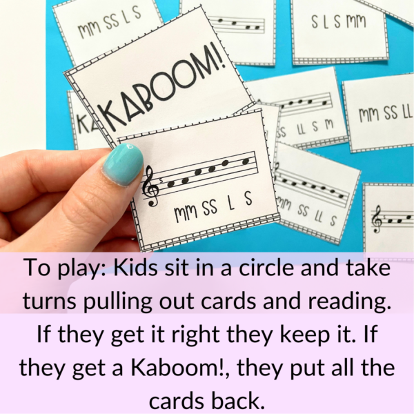 Do Re Mi Kaboom! // Printable solfege game for Elementary Music Centers ...