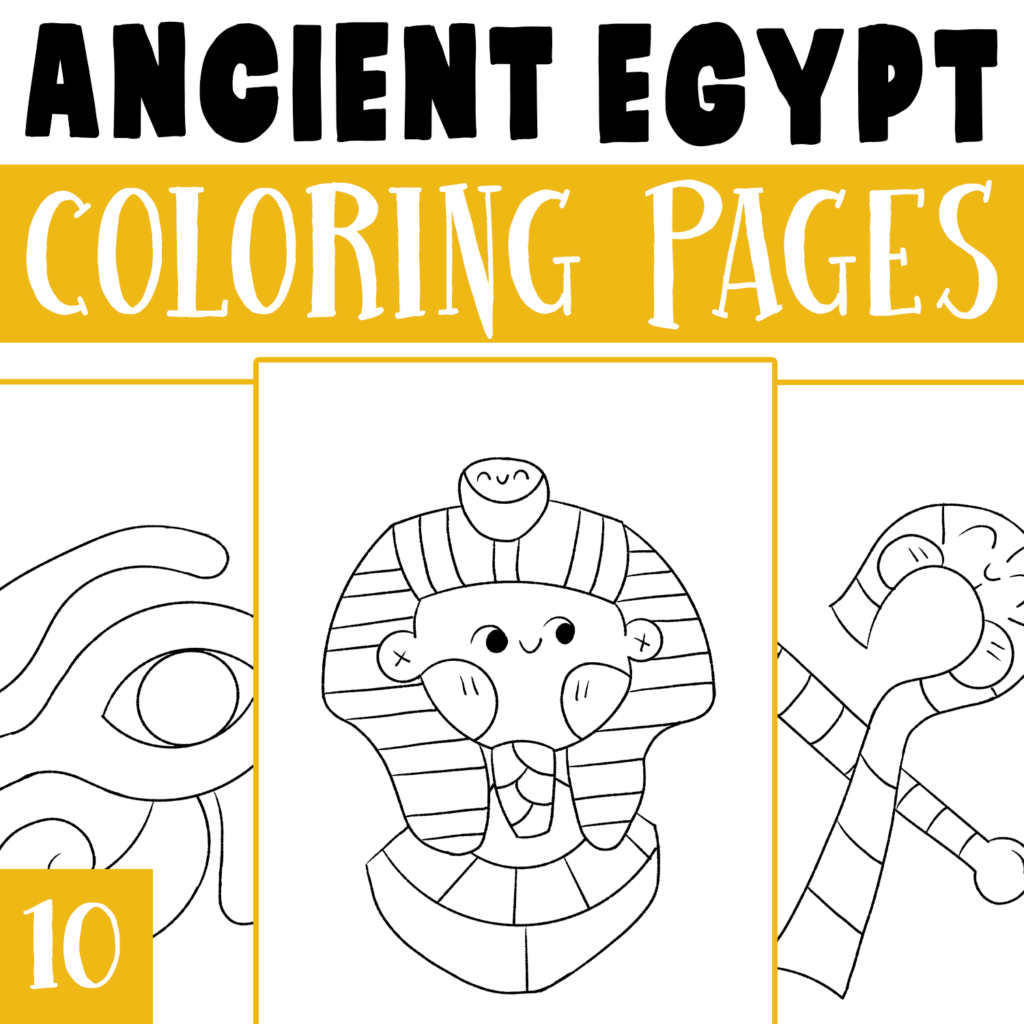 Ancient Egypt Gods Coloring pages, Egypt Godesses Mythology Coloring ...