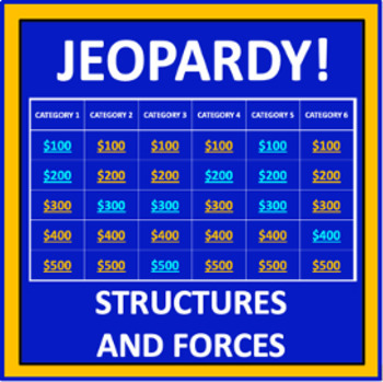 Structures and Forces Jeopardy - an interactive science game