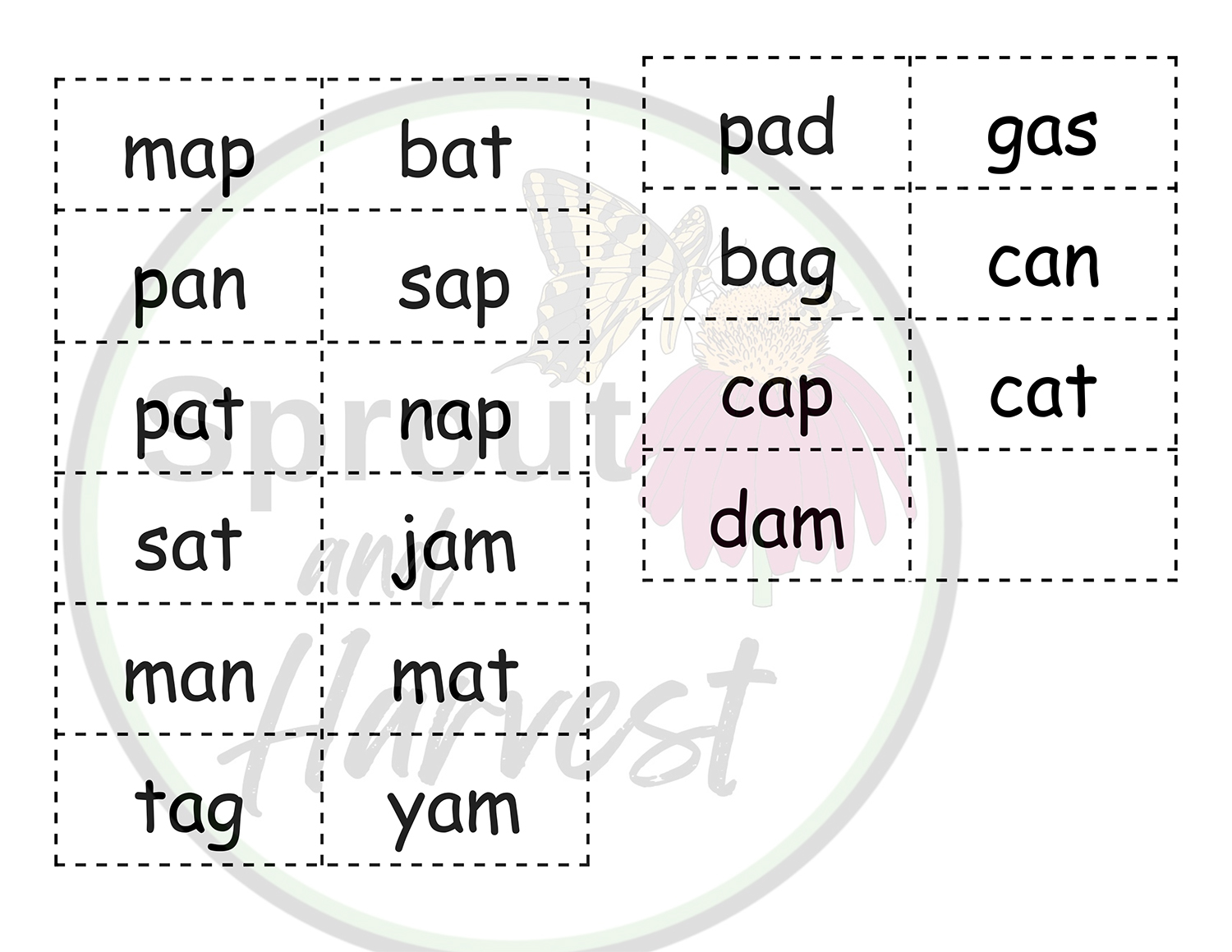 PHONICS CVC BINGO GAME Short a CVC Words Made By Teachers phonics-cvc-bingo-game-short-a-cvc-words-made-by-teachers