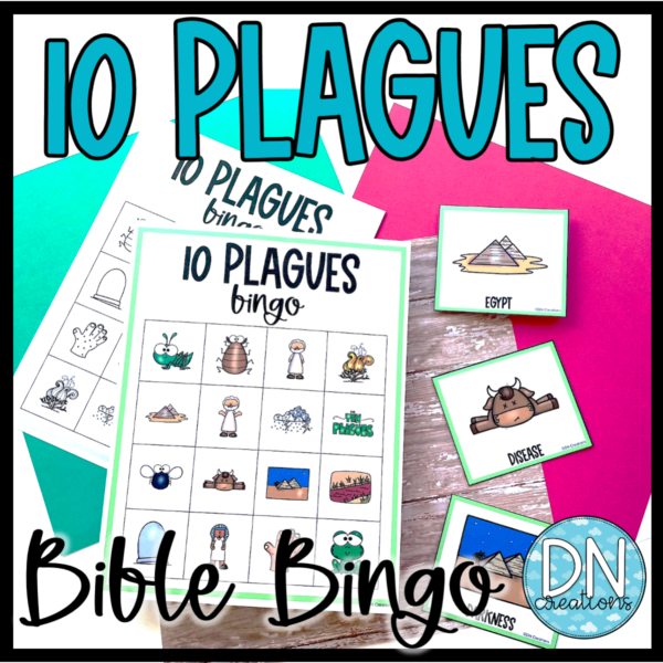 Bible Bingo 10 Plagues l Moses Bible Lessons l Ten Plagues Made By