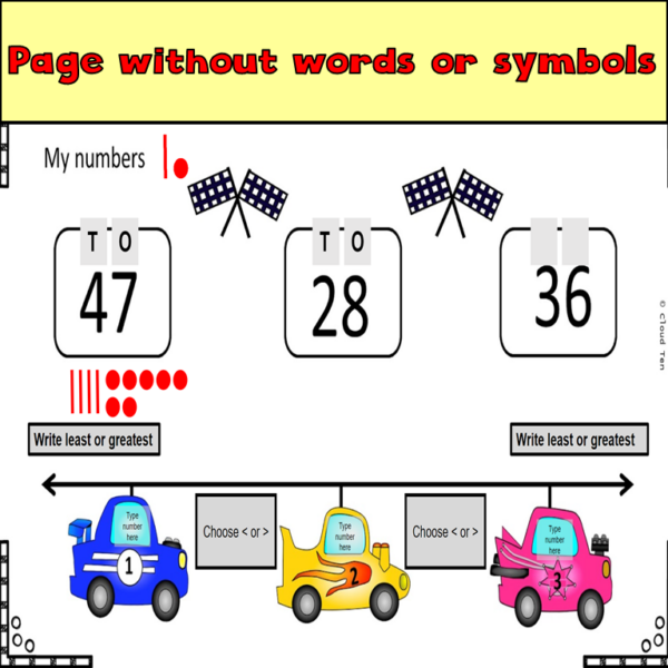 Google Number Line Order Numbers on a Number Line in Google Slides™ | Made By Teachers