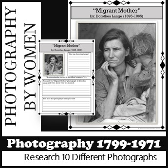 Photography by Women 1799-1971, Research 10 Historical Photographs
