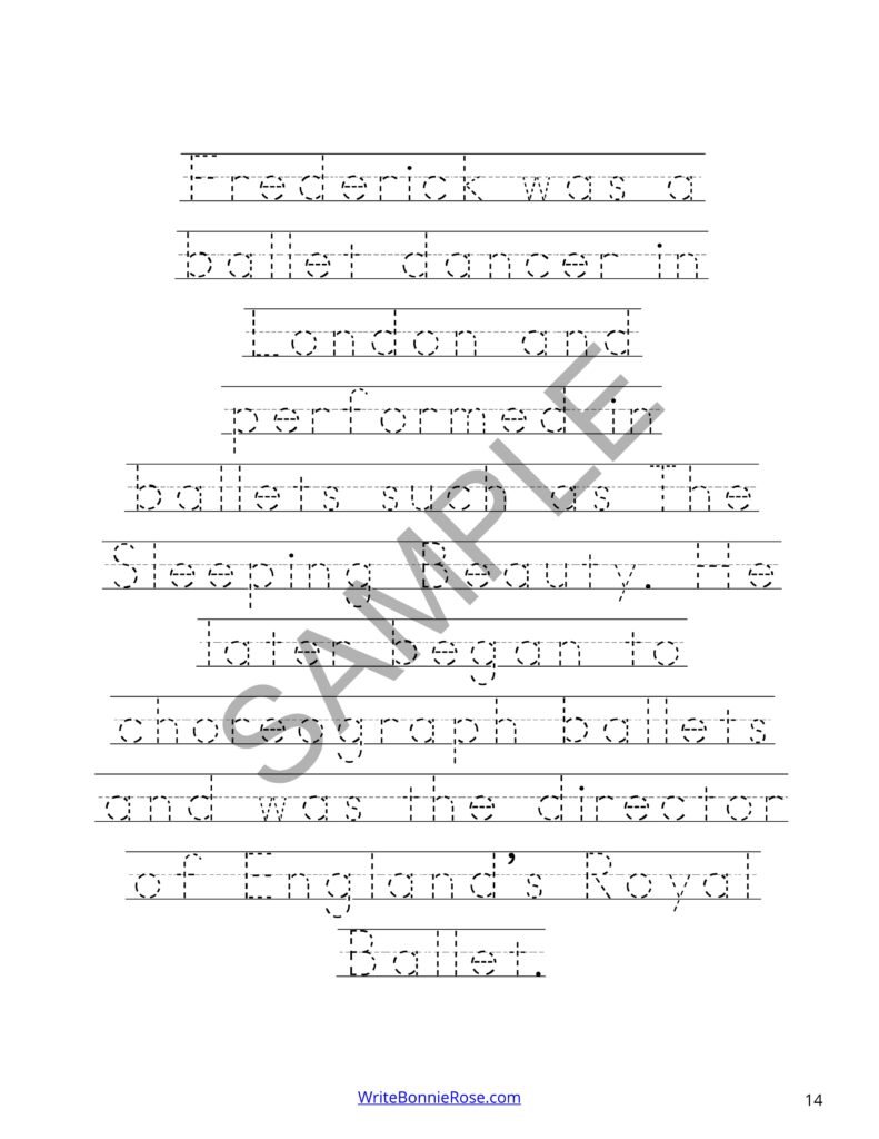 Famous Ballet Dancers Coloring Book with Print Copywork | Made By Teachers