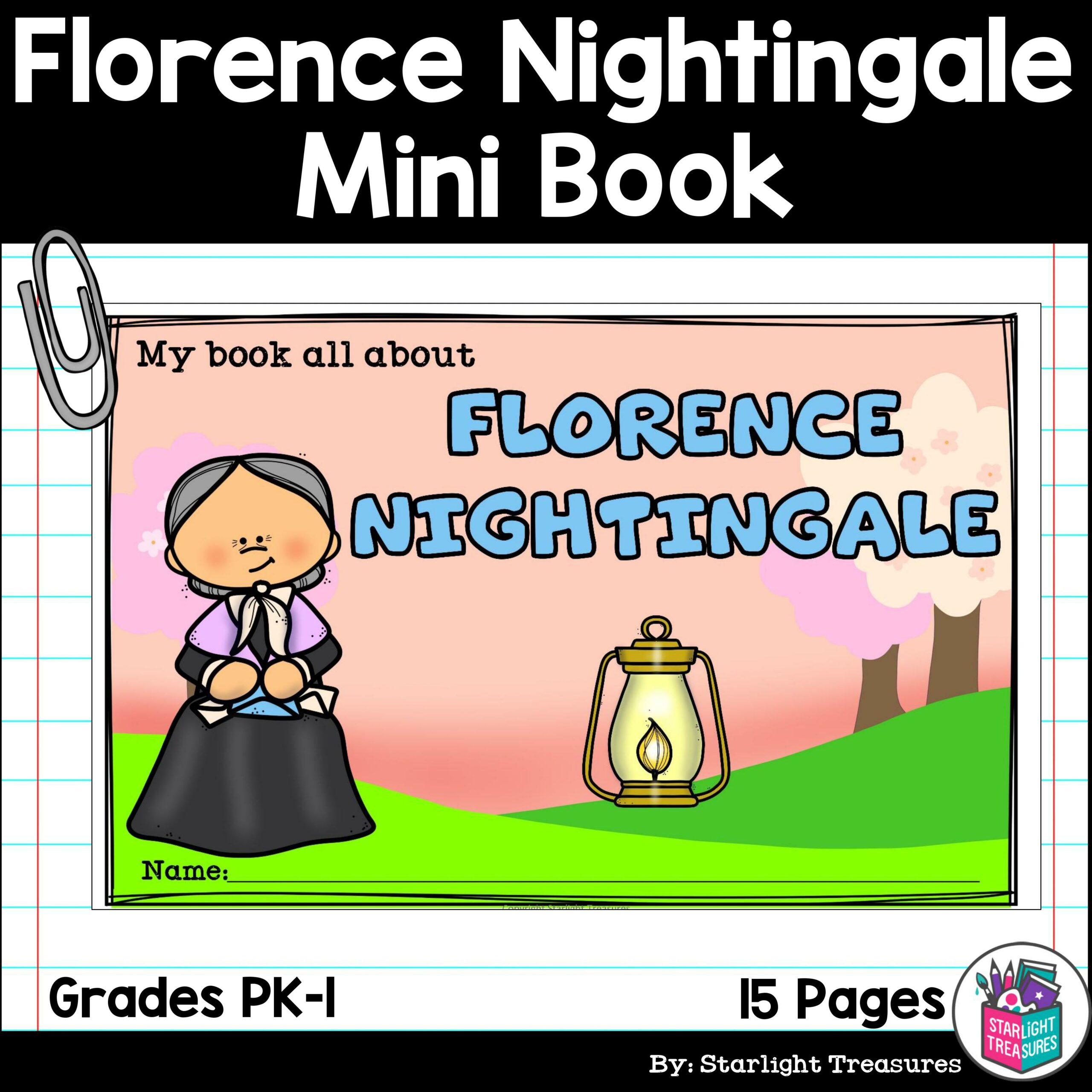 Florence Nightingale Mini Book for Early Readers: Women's History Month