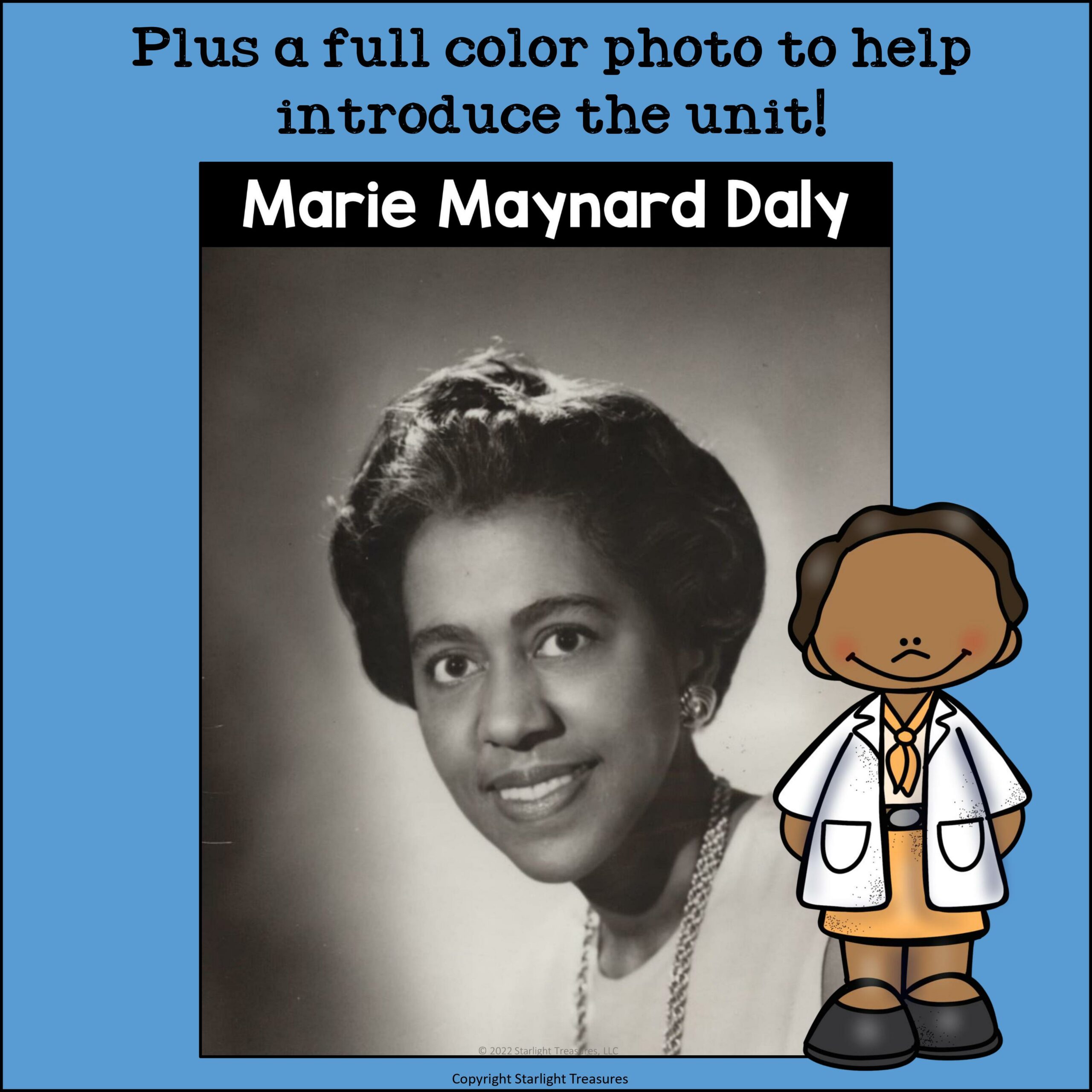 Marie Maynard Daly Mini Book for Early Readers: Women's History Month ...