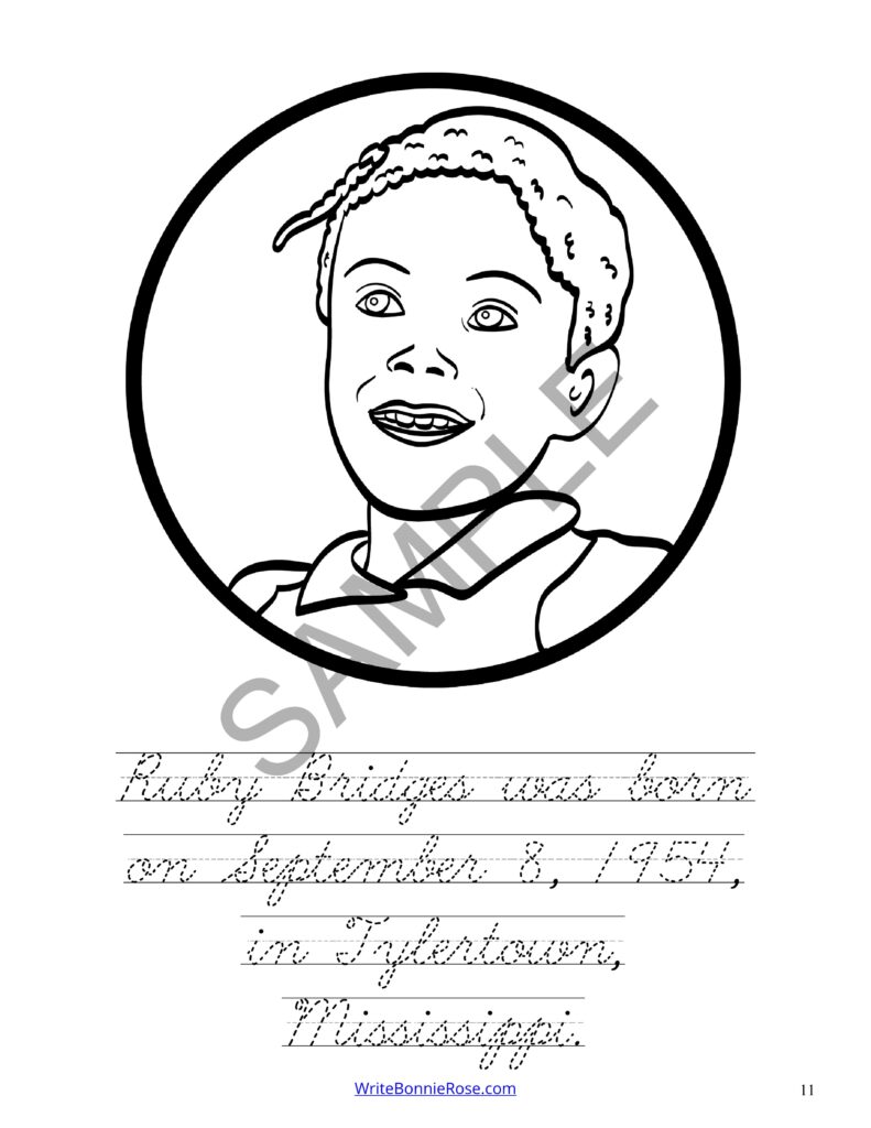Ruby Bridges Coloring Book-Level C | Made By Teachers