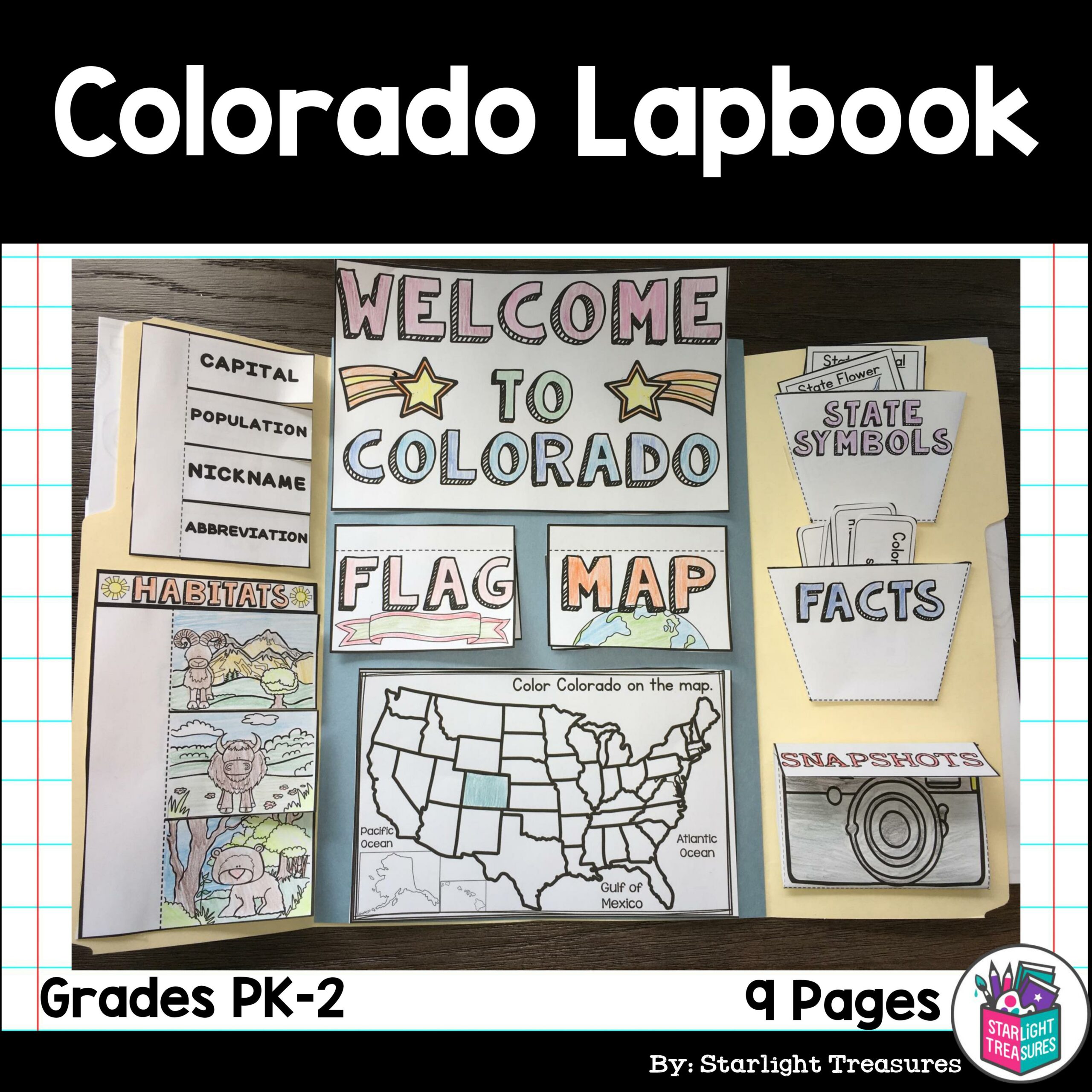 Colorado Lapbook for Early Learners - A State Study