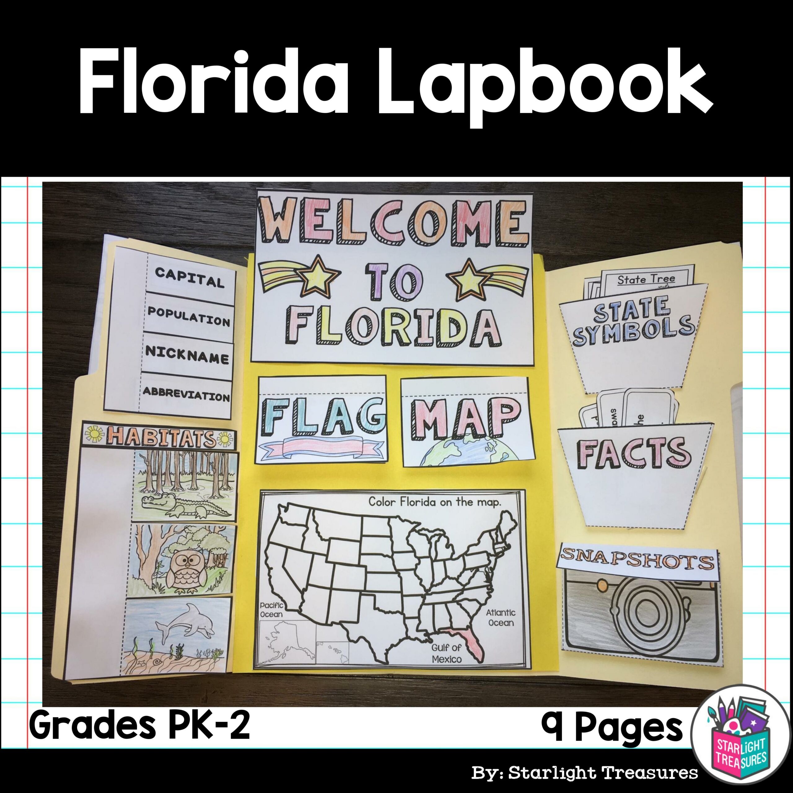 Florida Lapbook for Early Learners - A State Study