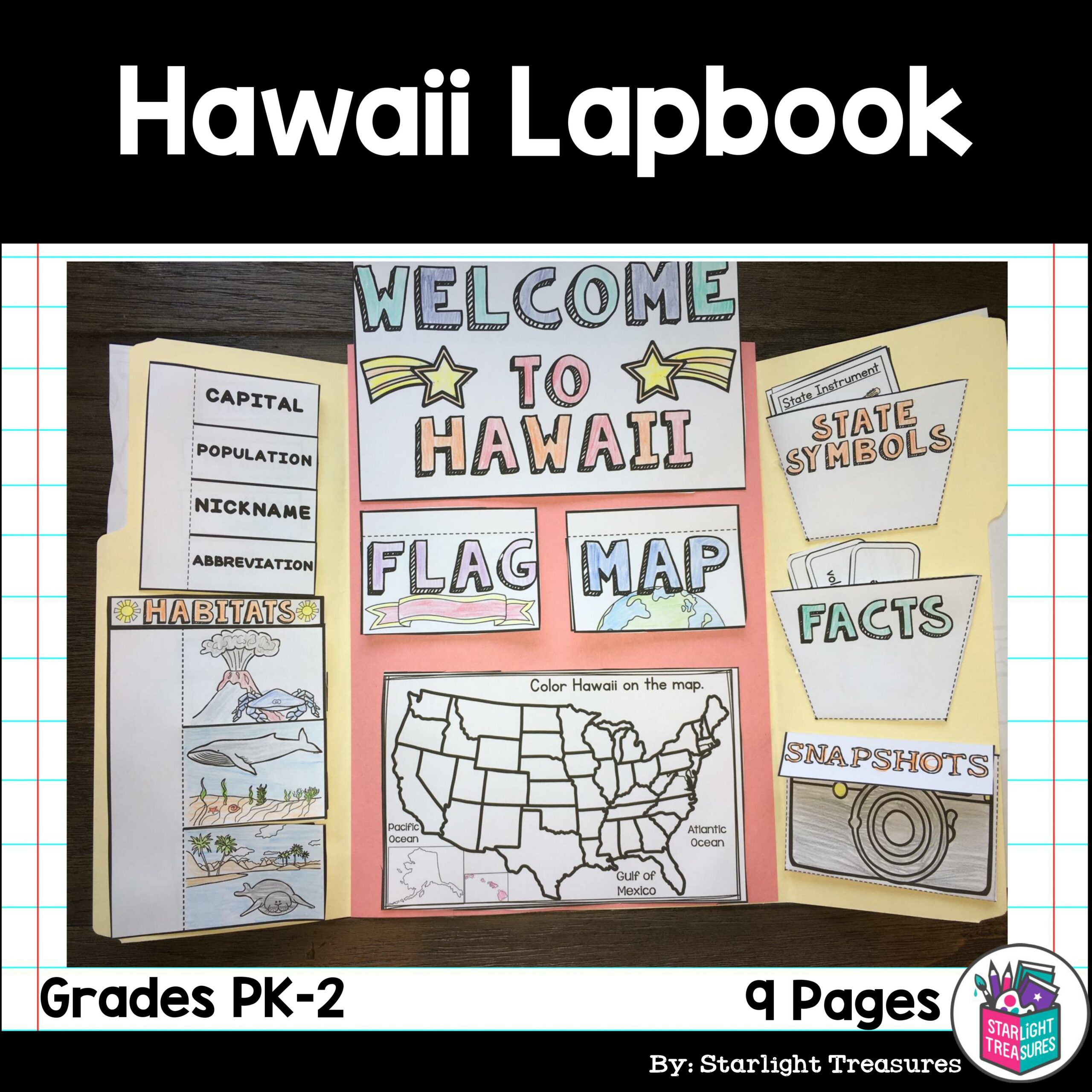 Hawaii Lapbook for Early Learners - A State Study