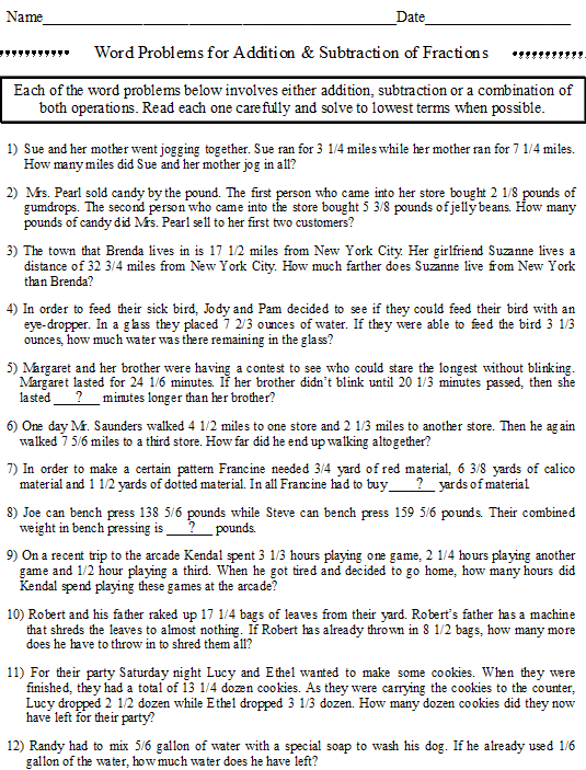 Fraction Word Problems All Operations PLUS Angles Word Problems | Made ...