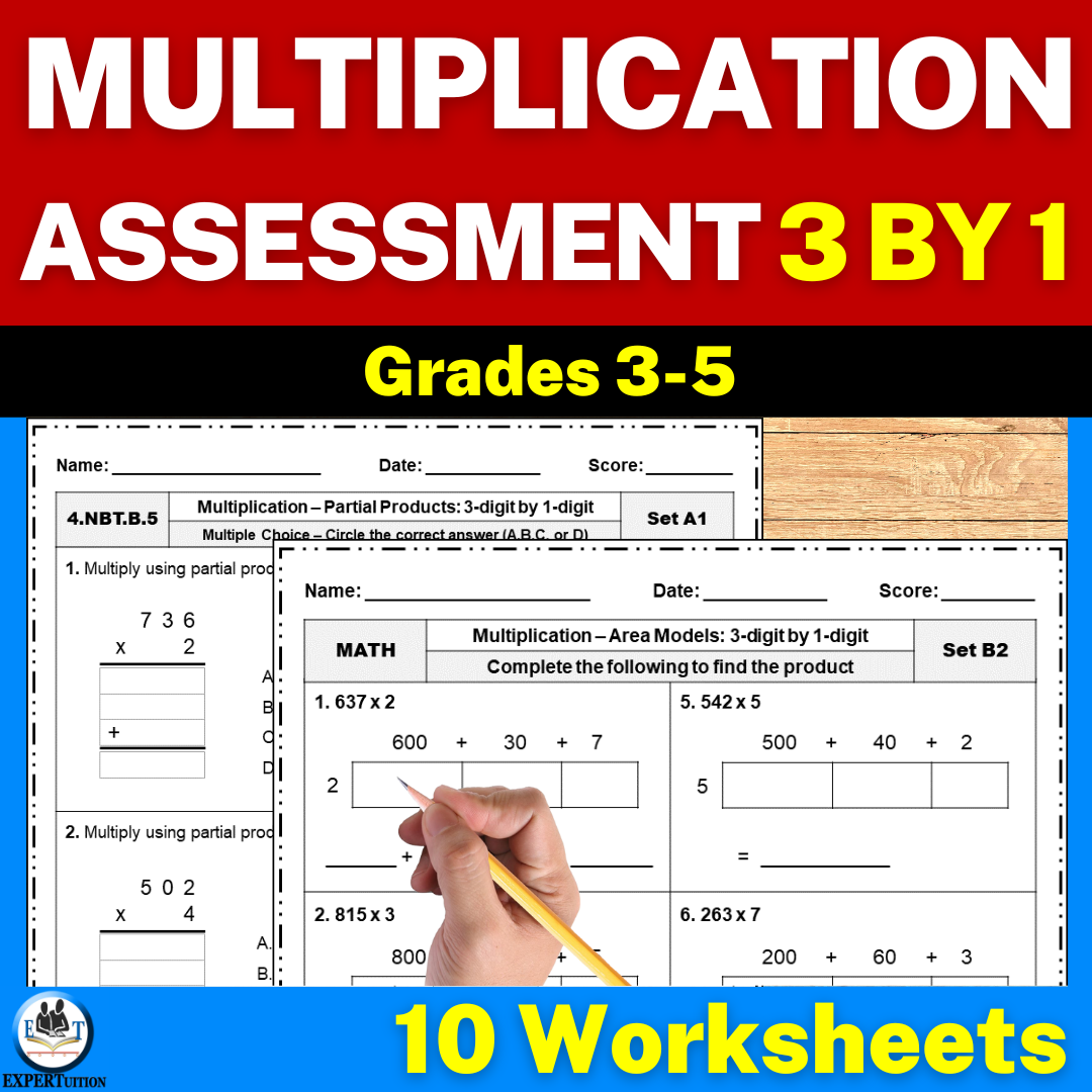 Area Model Multiplication Worksheet Worksheets For Kindergarten