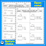 Multi-Digit Multiplication Worksheets Bundle | 2 3 4 by 1 digit, 2 by 2 ...