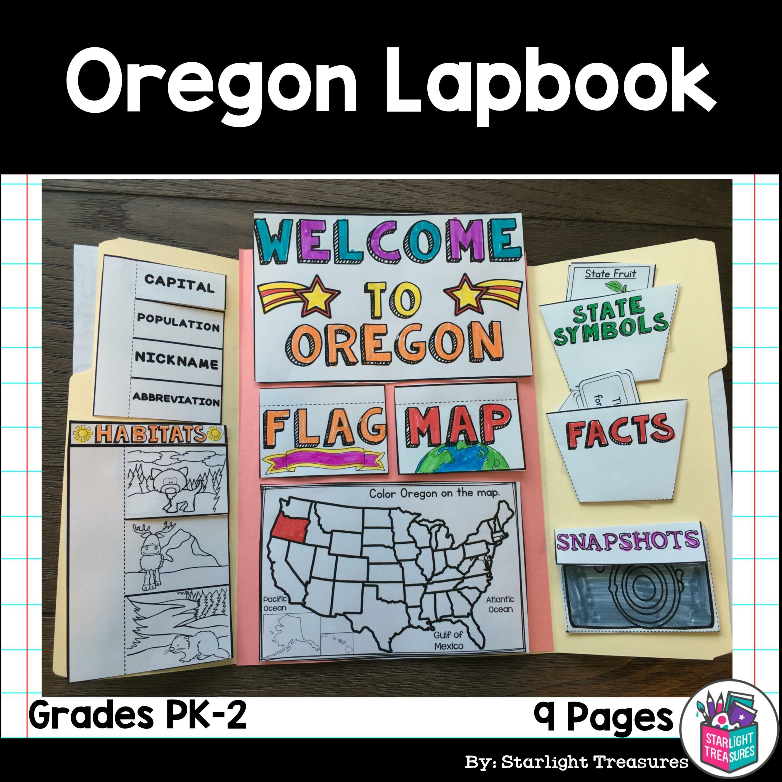 Oregon Lapbook for Early Learners - A State Study