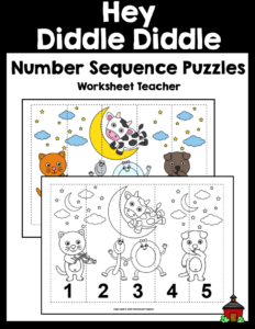 Hey Diddle Diddle Number Sequence Puzzles | Made By Teachers