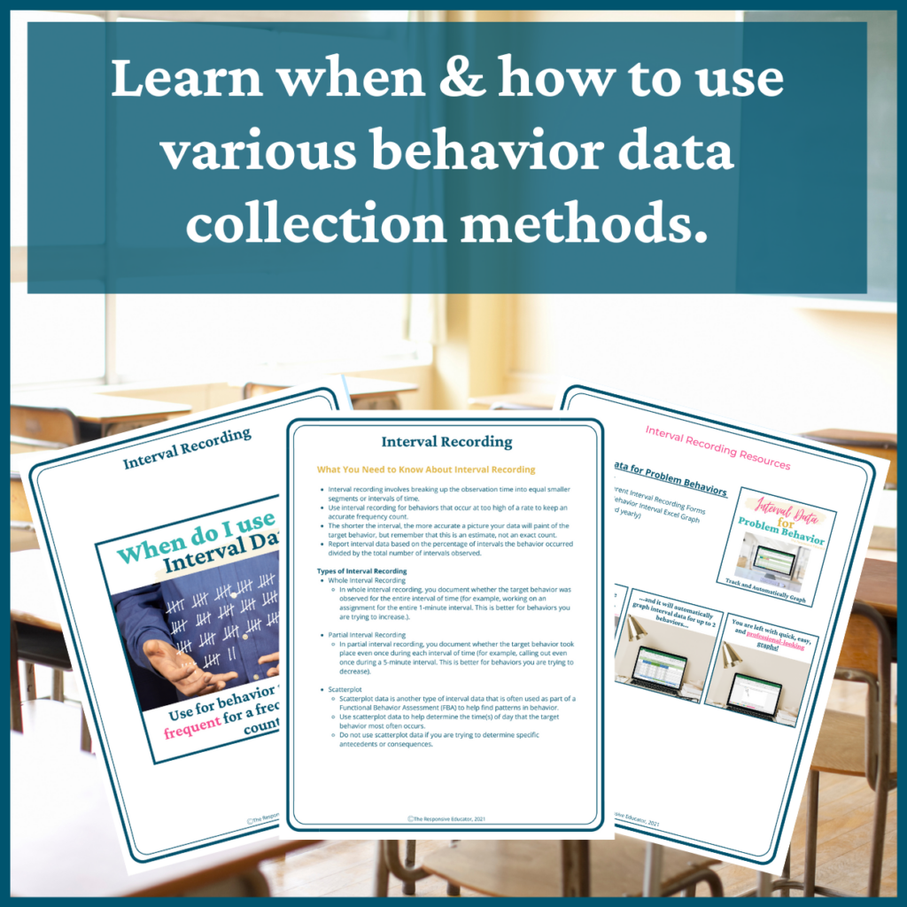 Data Collection for Behavior | Made By Teachers