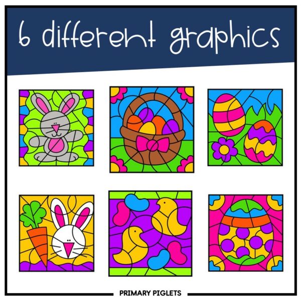 EASTER MULTIPLICATION COLOR BY NUMBER CODE | Made By Teachers