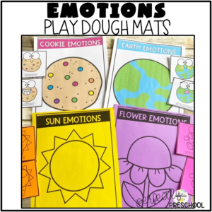 Year Long Play Dough Emotion Mats for Preschool and Kindergarten | Made ...
