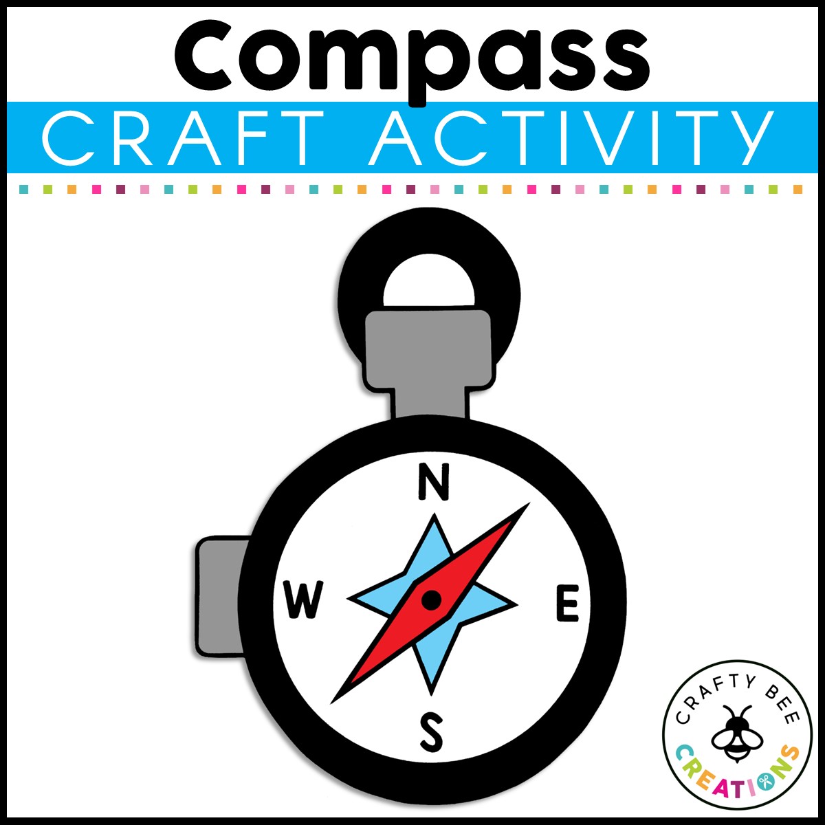 Compass Craft | Camping Craft Activity | Camping Theme Activities | Summer