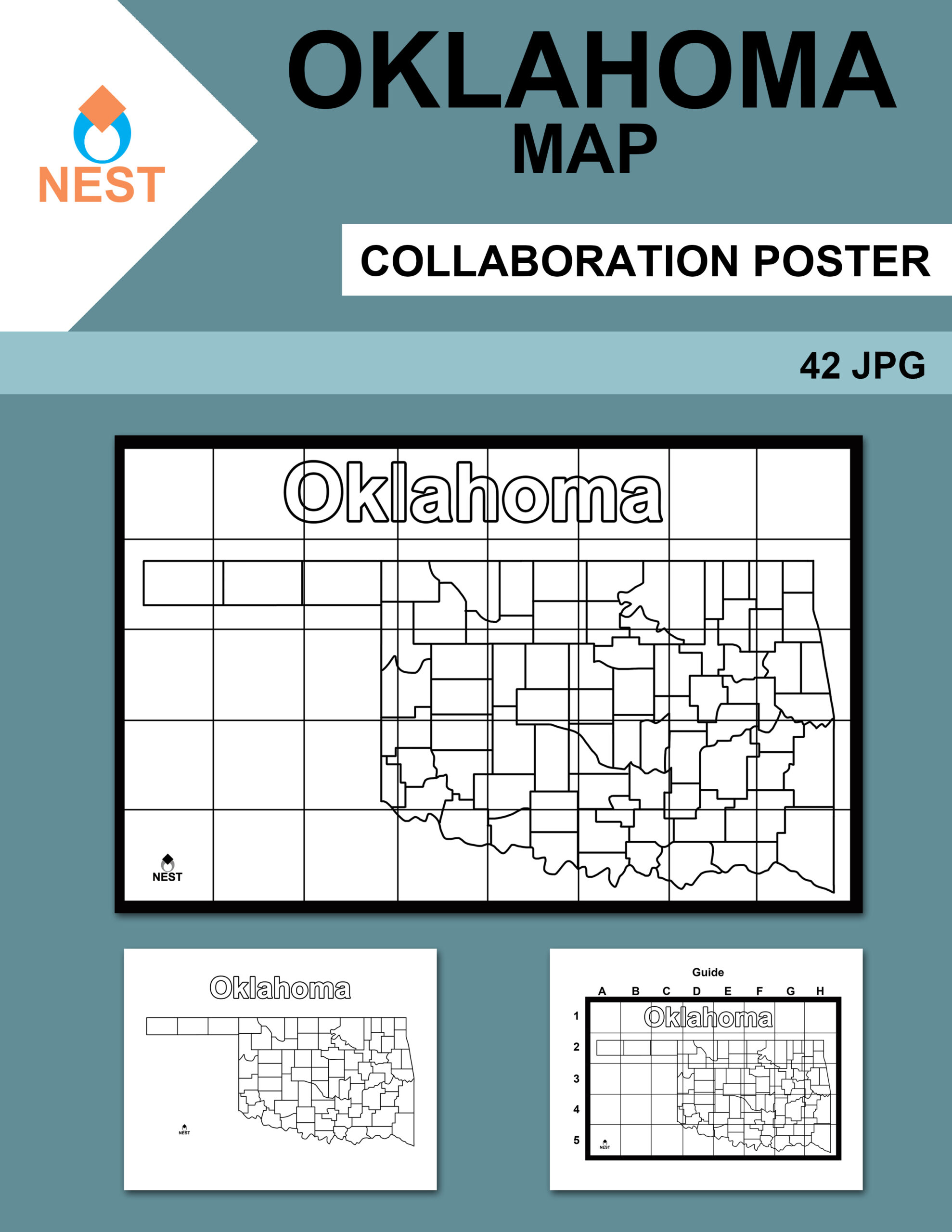 Oklahoma Map Collaboration Poster