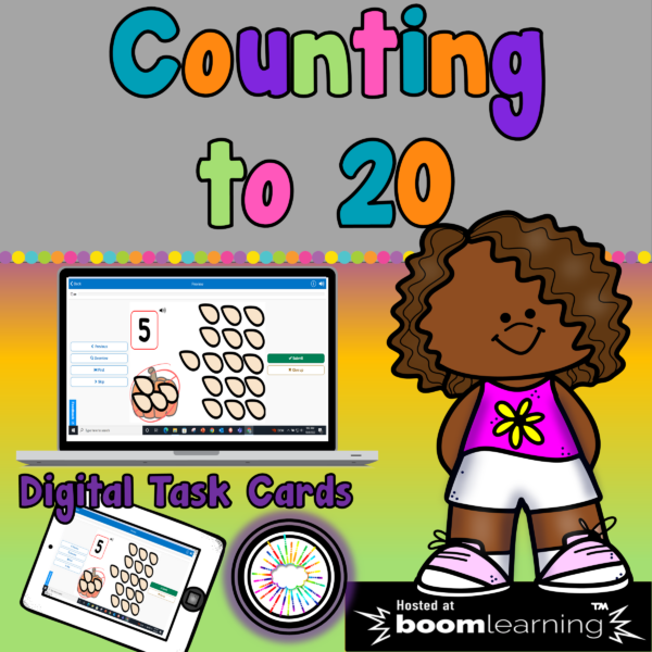 Counting to 20 Digital Task Cards Boom Cards™ Made By Teachers